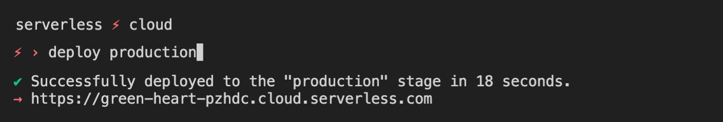 Deploy your app to "production"